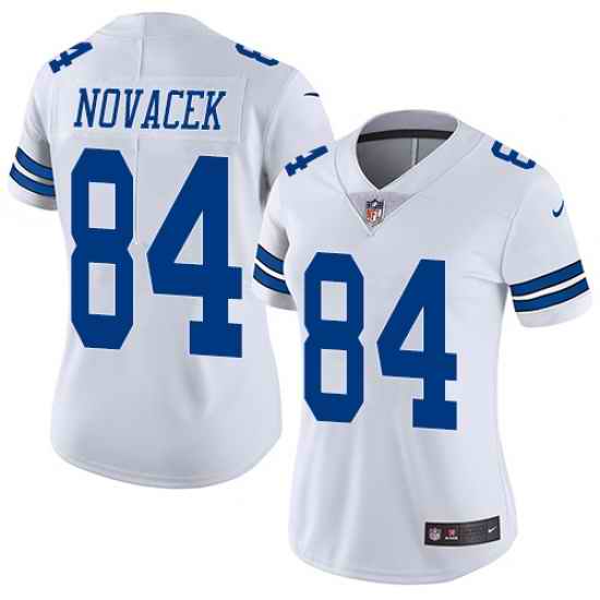 Nike Cowboys #84 Jay Novacek White Womens Vapor Untouchable Elite Player NFL Jersey